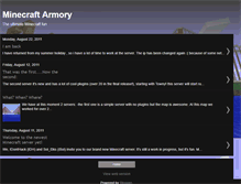 Tablet Screenshot of minecraftarmory.blogspot.com