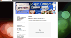 Desktop Screenshot of loquecompras.blogspot.com