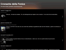 Tablet Screenshot of cronachedellafenice.blogspot.com