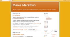 Desktop Screenshot of mamamarathon.blogspot.com