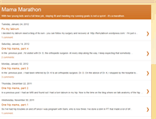 Tablet Screenshot of mamamarathon.blogspot.com