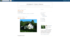 Desktop Screenshot of permit-the-frog.blogspot.com