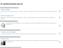 Tablet Screenshot of oconhecimentodalei.blogspot.com