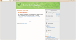 Desktop Screenshot of bestgardeningsuppliescom.blogspot.com