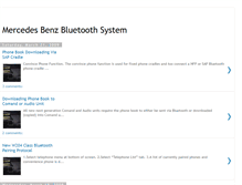 Tablet Screenshot of mercedes-benzbluetooth.blogspot.com