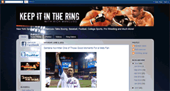 Desktop Screenshot of keepitintheringsports.blogspot.com