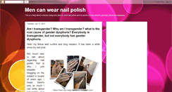 Desktop Screenshot of men-can-wear-nail-polish.blogspot.com