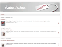 Tablet Screenshot of frauen-sachen.blogspot.com
