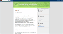 Desktop Screenshot of exchangeserverconfiguration.blogspot.com