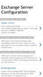 Mobile Screenshot of exchangeserverconfiguration.blogspot.com