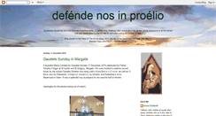 Desktop Screenshot of defende-nos-in-proelio.blogspot.com