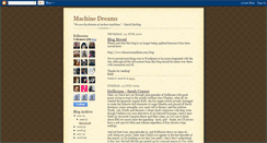 Desktop Screenshot of machine-dreams.blogspot.com