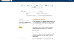 Desktop Screenshot of daviscountywatch-solutions.blogspot.com