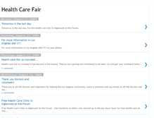 Tablet Screenshot of healthcarefair.blogspot.com