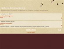 Tablet Screenshot of embassyforum.blogspot.com