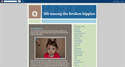 Desktop Screenshot of lifeamongthebrokenhippies.blogspot.com