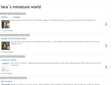 Tablet Screenshot of larasminiatureworld.blogspot.com