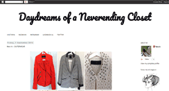 Desktop Screenshot of daydreamsofaneverendingcloset.blogspot.com