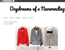 Tablet Screenshot of daydreamsofaneverendingcloset.blogspot.com