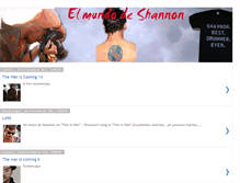 Tablet Screenshot of elmundodeshannon.blogspot.com