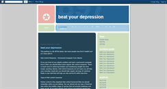 Desktop Screenshot of beatyourdepression.blogspot.com