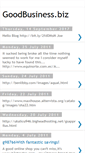 Mobile Screenshot of goodbusinessbiz.blogspot.com