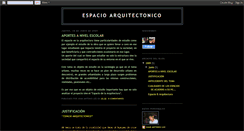 Desktop Screenshot of espacio1xlwlx1arquitectura.blogspot.com