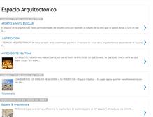 Tablet Screenshot of espacio1xlwlx1arquitectura.blogspot.com