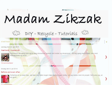 Tablet Screenshot of madamzikzak.blogspot.com