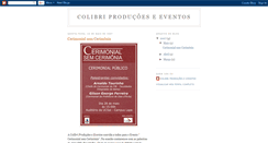 Desktop Screenshot of colibriproducoes.blogspot.com