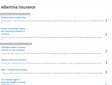 Tablet Screenshot of albertinainsurance.blogspot.com