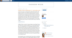 Desktop Screenshot of goddessweek.blogspot.com