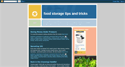 Desktop Screenshot of foodstoragetricks.blogspot.com