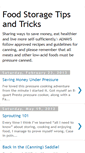Mobile Screenshot of foodstoragetricks.blogspot.com