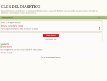 Tablet Screenshot of clubdeldiabetico.blogspot.com