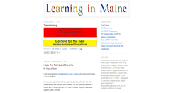 Desktop Screenshot of learninginmaine.blogspot.com