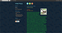 Desktop Screenshot of crazy-frog-g.blogspot.com