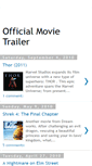 Mobile Screenshot of officialmovietrailer.blogspot.com