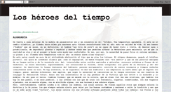 Desktop Screenshot of heroesdeltiempo.blogspot.com