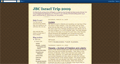 Desktop Screenshot of jbcisraeltrip.blogspot.com