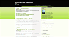 Desktop Screenshot of constructioninthemuslimworld.blogspot.com