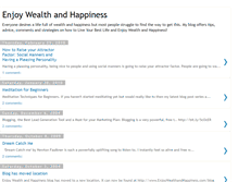 Tablet Screenshot of enjoywealthandhappiness.blogspot.com