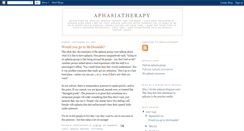 Desktop Screenshot of aphasiatherapy.blogspot.com