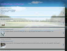 Tablet Screenshot of mymystiquecollection.blogspot.com