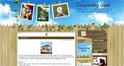 Desktop Screenshot of couponinggeek.blogspot.com