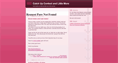 Desktop Screenshot of catchupcontest.blogspot.com