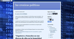 Desktop Screenshot of lascronicaspoliticas.blogspot.com