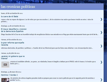 Tablet Screenshot of lascronicaspoliticas.blogspot.com