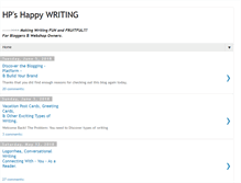 Tablet Screenshot of hpshappywriting2.blogspot.com