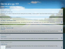 Tablet Screenshot of ge-ne-al-o-gy101.blogspot.com